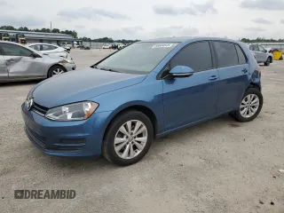 2015 Volkswagen Golf S with VIN 3VW2A7AU1FM041269, listed as a Copart auction lot 59534545 with 76,864 mi miles and Salvage title. Bid and sale history available at DreamBid. Image 1.
