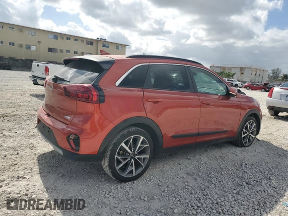 2021 Kia Niro Touring with VIN KNDCC3LC7M5463144, listed as a Copart auction lot 80680704 with 53,290 mi miles and Non Repairable. Bid and sale history available at carsss.com. Image 3.