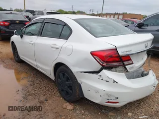 2015 Honda Civic Sedan LX with VIN 19XFB2F54FE055697, listed as a IAAI auction lot 41946292 with 49,879 mi miles. Bid and sale history available at carsss.com. Image 3.