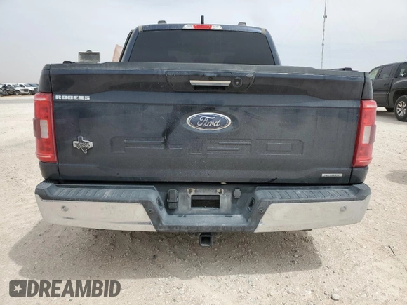 2023 Ford F-150 XL with VIN 1FTFW1E83PFB53217, listed as a Copart auction lot 50497895 with 43,095 mi miles and Salvage Title. Bid and sale history available at carsss.com. Image 6.