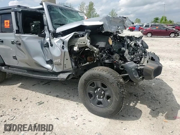 2018 Jeep Wrangler Unlimited Sport z VIN 1C4HJXDG6JW258540, wystawiony jako Copart lot #56636335 z przebiegiem Nie podano mil oraz Czysty tytuł • Clean title. Historia ofert i sprzedaży dostępna na DreamBid. Obrazek 14.