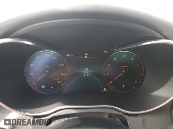 2021 Mercedes-Benz C 300 with VIN W1KWK8DB3MG071193, listed as a Copart auction lot 50141655 with 15,197 mi miles and Non Repairable. Bid and sale history available at DreamBid. Image 9.