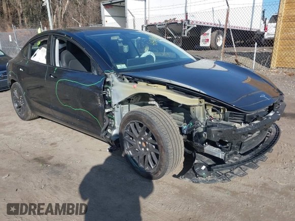 2024 Tesla Model 3 with VIN 5YJ3E1EA1RF735347, listed as a IAAI auction lot 41810655 with 14,901 mi miles. Bid and sale history available at carsss.com. Image 1.