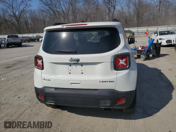 2020 Jeep Renegade Limited with VIN ZACNJBD13LPL72008, listed as a Copart auction lot 49093345 with 33,515 mi miles and Salvage title. Bid and sale history available at DreamBid. Image 6.
