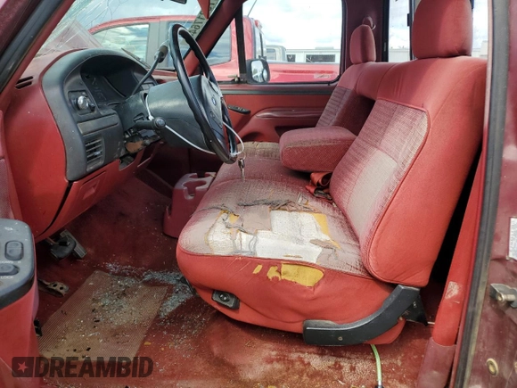 1993 Ford F-150 with VIN 2FTDF15N9PCA06375, listed as a Copart auction lot 73217644 with 293,322 mi miles and Salvage Title. Bid and sale history available at carsss.com. Image 7.