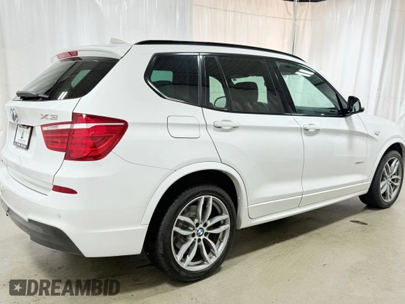 2017 BMW X3 xDrive35i with VIN 5UXWX7C51H0S19811, listed as a Copart auction lot 54969005 with 91,289 mi miles and Clean Title. Bid and sale history available at DreamBid. Image 4.