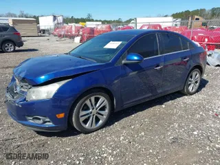 2012 Chevrolet Cruze LTZ with VIN 1G1PH5SC9C7334835, listed as a IAAI auction lot 41856465 with 160,000 mi miles. Bid and sale history available at carsss.com. Image 2.