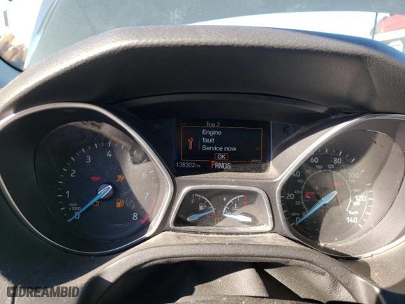 2015 Ford Focus SE with VIN 1FADP3F28FL249070, listed as a Copart auction lot 48332125 with 138,302 mi miles and Salvage Title. Bid and sale history available at carsss.com. Image 9.