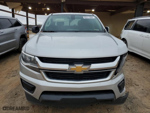 2020 Chevrolet Colorado 2WD Work Truck with VIN 1GCGSBENXL1148728, listed as a Copart auction lot 85311584 with 81,383 mi miles and Salvage Title. Bid and sale history available at carsss.com. Image 5.