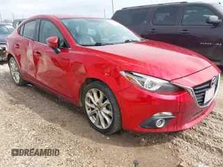 2015 Mazda 3 S Grand Touring z VIN JM1BM1W36F1250561, wystawiony jako IAAI lot #41628951 z przebiegiem 175 622 mil mil oraz . Historia ofert i sprzedaży dostępna na DreamBid. Obrazek 1.