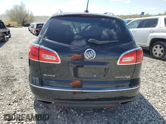 2017 Buick Enclave Leather with VIN 5GAKVBKD4HJ315218, listed as a Copart auction lot 53353915 with 132,781 mi miles and Salvage Title. Bid and sale history available at DreamBid. Image 6.