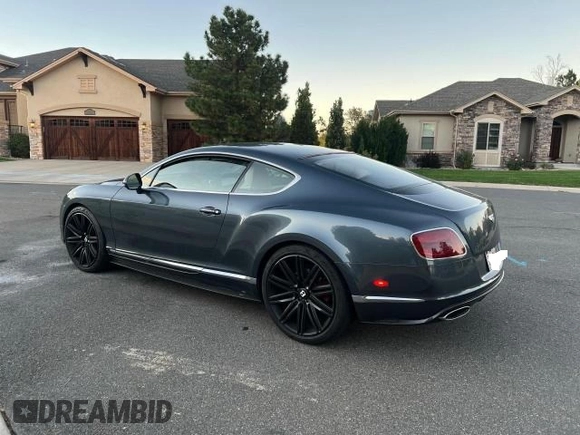 2013 Bentley Continental GT with VIN SCBFC7ZA0DC082776, listed as a Copart auction lot 77605124 with 22,533 mi miles and Clean Title. Bid and sale history available at DreamBid. Image 3.