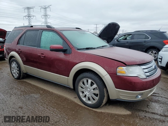 2008 Ford Taurus X Eddie Bauer with VIN 1FMDK08W98GA44730, listed as a Copart auction lot 43870555 with 67,340 mi miles and Clean title. Bid and sale history available at DreamBid. Image 4.