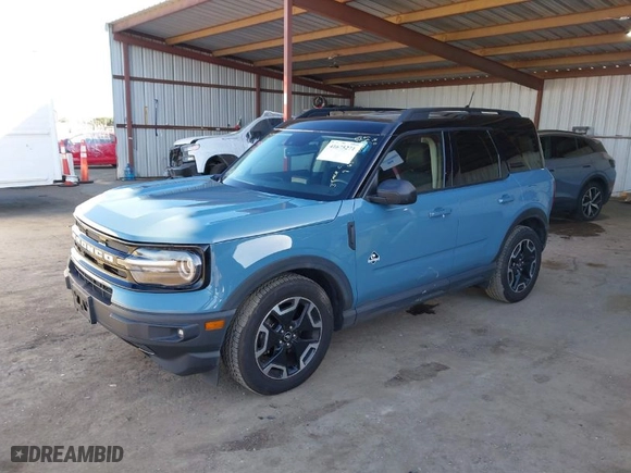 2021 Ford Bronco Sport Outer Banks with VIN 3FMCR9C65MRB04461, listed as a IAAI auction lot 41675271 with 94,665 mi miles. Bid and sale history available at carsss.com. Image 2.