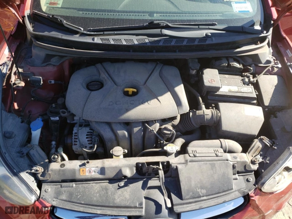 2012 Hyundai Elantra GLS with VIN KMHDH4AE5CU468827, listed as a Copart auction lot 49303475 with 107,559 mi miles and Salvage Title. Bid and sale history available at carsss.com. Image 11.