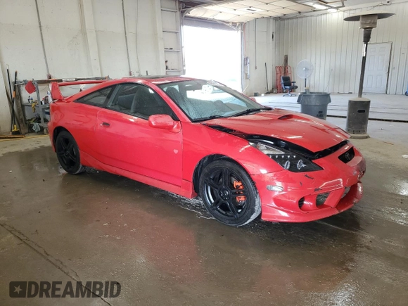 2002 Toyota Celica GT with VIN JTDDR32TX20112016, listed as a Copart auction lot 80249374 with 353,834 mi miles and Salvage Title. Bid and sale history available at carsss.com. Image 4.