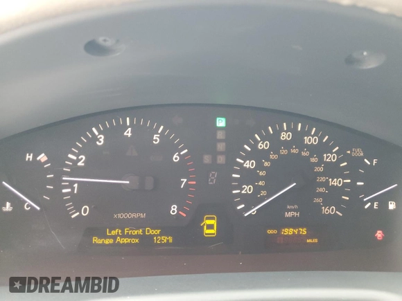 2005 Lexus LS 430 z VIN JTHBN36F755014039, wystawiony jako Copart lot #54259665 z przebiegiem 198 475 mil mil oraz Szkoda całkowita • Salvage title. Historia ofert i sprzedaży dostępna na DreamBid. Obrazek 9.