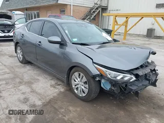 2020 Nissan Sentra S with VIN 3N1AB8BV2LY255414, listed as a IAAI auction lot 41822354 with 46,824 mi miles. Bid and sale history available at carsss.com. Image 1.