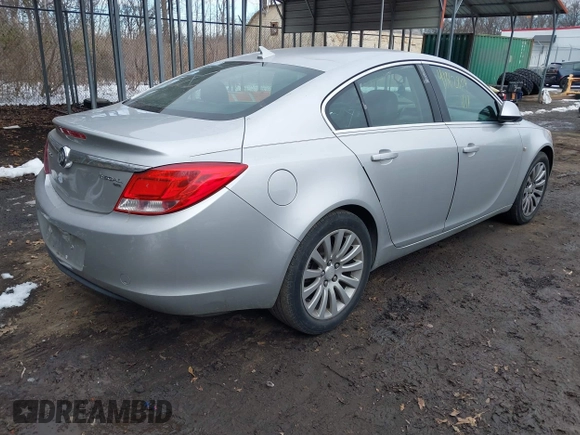 2011 Buick Regal CXL RL2 with VIN W04GP5EC4B1008636, listed as a IAAI auction lot 41362854 with 93,109 mi miles. Bid and sale history available at carsss.com. Image 4.