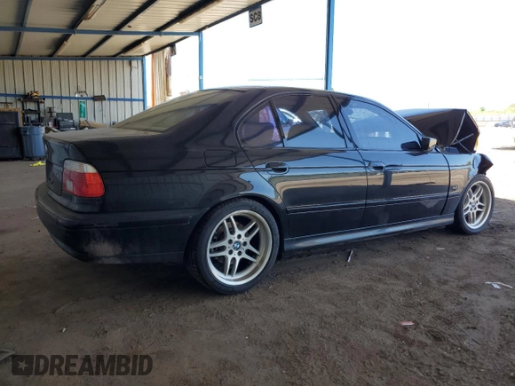 2002 BMW 5 Series 540i with VIN WBADN634X2GN86329, listed as a Copart auction lot 56968575 with Not provided miles and Salvage title. Bid and sale history available at DreamBid. Image 3.