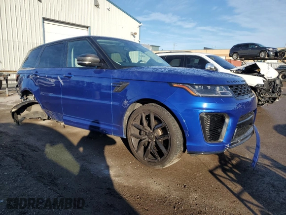 2019 Land Rover Range Rover Sport SVR with VIN SALWZ2SE9KA860425, listed as a Copart auction lot 74152184 with 71,780 mi miles and Salvage Title. Bid and sale history available at DreamBid. Image 4.