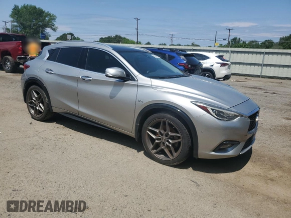 2018 Infiniti QX30 Premium with VIN SJKCH5CP2JA057174, listed as a Copart auction lot 55574085 with 111,733 mi miles and Salvage title. Bid and sale history available at DreamBid. Image 4.