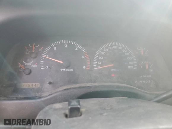1997 Dodge Dakota z VIN 1B7GG23Y8VS161313, wystawiony jako Copart lot #77646454 z przebiegiem 286 443 mil mil oraz Szkoda całkowita • Salvage title. Historia ofert i sprzedaży dostępna na DreamBid. Obrazek 9.
