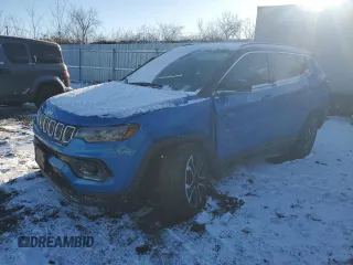 2022 Jeep Compass High Altitude with VIN 3C4NJDCB9NT160489, listed as a Copart auction lot 87473594 with Not Provided miles and Salvage Title. Bid and sale history available at carsss.com. Image 1.