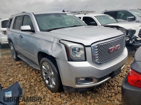 2015 GMC Yukon Denali with VIN 1GKS1CKJ4FR226192, listed as a Copart auction lot 51255745 with 112,342 mi miles and Salvage Title. Bid and sale history available at carsss.com. Image 4.