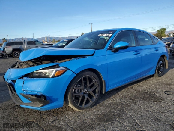 2023 Honda Civic Hatchback Sport Touring with VIN 19XFL1H83PE010668, listed as a Copart auction lot 41841625 with 102,891 mi miles and Salvage Title. Bid and sale history available at carsss.com. Image 1.