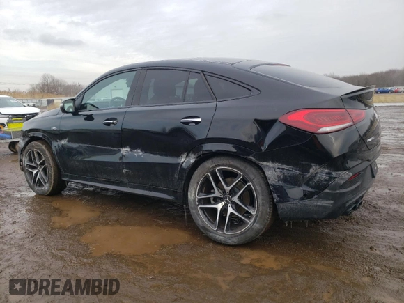 2023 Mercedes-Benz GLE 53 AMG with VIN 4JGFD6BB8PA858560, listed as a Copart auction lot 44594625 with 11,851 mi miles and Salvage title. Bid and sale history available at DreamBid. Image 2.