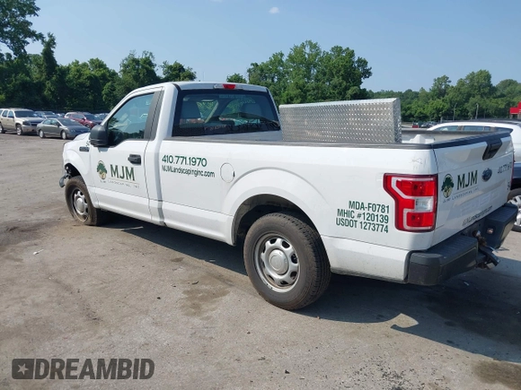 2020 Ford F-150 XL z VIN 1FTMF1CB1LKD30340, wystawiony jako IAAI lot #42468386 z przebiegiem 39 884 mil mil oraz . Historia ofert i sprzedaży dostępna na DreamBid. Obrazek 3.
