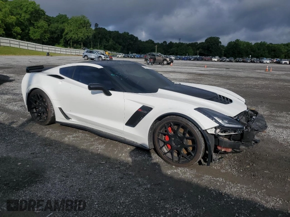 2015 Chevrolet Corvette Z06 3LZ with VIN 1G1YT2D6XF5602168, listed as a Copart auction lot 56561745 with 28,660 mi miles and Salvage title. Bid and sale history available at DreamBid. Image 4.