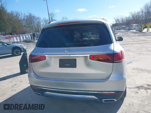 2020 Mercedes-Benz GLS with VIN 4JGFF5KE7LA187357, listed as a IAAI auction lot 41577477 with 58,859 mi miles. Bid and sale history available at carsss.com. Image 16.
