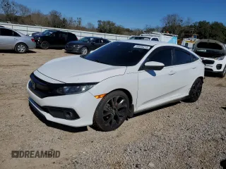 2020 Honda Civic Sedan Sport with VIN 2HGFC2F85LH556395, listed as a Copart auction lot 44930215 with 72,599 mi miles and Salvage Title. Bid and sale history available at carsss.com. Image 1.