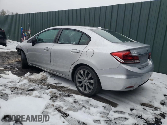 2014 Honda Civic EX-L with VIN 19XFB2F91EE233096, listed as a Copart auction lot 42811615 with 164,176 mi miles and Salvage Title. Bid and sale history available at DreamBid. Image 2.