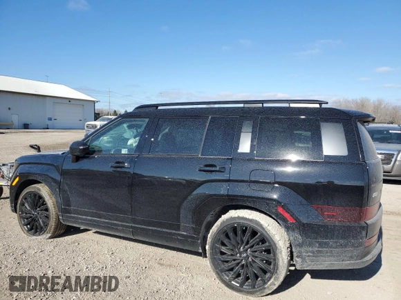 2025 Hyundai Santa Fe Calligraphy z VIN 5NMP5DGL6SH086490, wystawiony jako Copart lot #46896765 z przebiegiem 2 139 mil mil oraz Szkoda całkowita • Salvage title. Historia ofert i sprzedaży dostępna na DreamBid. Obrazek 2.