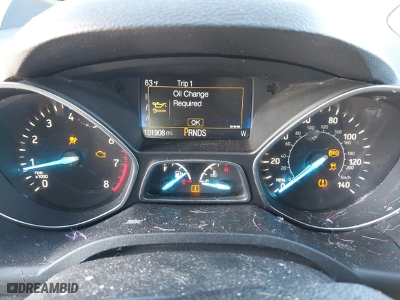 2017 Ford Escape S with VIN 1FMCU0F76HUC01536, listed as a IAAI auction lot 41504326 with 101,908 mi miles. Bid and sale history available at carsss.com. Image 7.