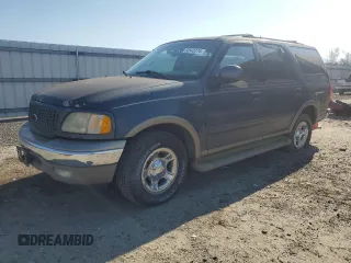 2001 Ford Expedition Eddie Bauer with VIN 1FMRU17L61LA09704, listed as a Copart auction lot 80543274 with 118,936 mi miles and Salvage title. Bid and sale history available at DreamBid. Image 1.