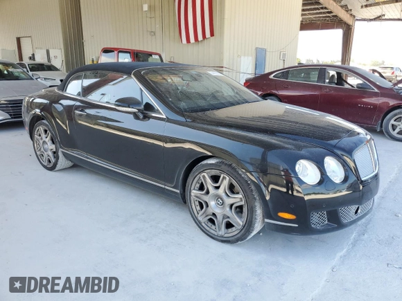 2007 Bentley Continental GT with VIN SCBDR33W67C046016, listed as a Copart auction lot 54420935 with 60,090 mi miles and Salvage Title. Bid and sale history available at DreamBid. Image 4.