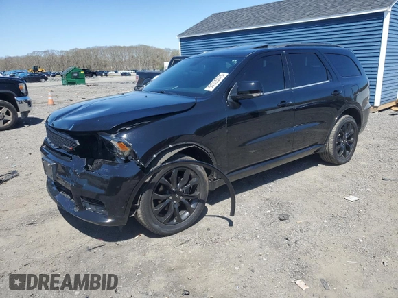 2019 Dodge Durango GT Plus with VIN 1C4RDJDGXKC536206, listed as a Copart auction lot 54305345 with 60,419 mi miles and Salvage title. Bid and sale history available at DreamBid. Image 1.