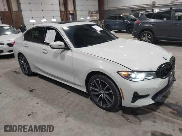 2020 BMW 3 Series 330i xDrive with VIN 3MW5R7J06L8B17690, listed as a IAAI auction lot 41659559 with 74,357 mi miles. Bid and sale history available at carsss.com. Image 1.