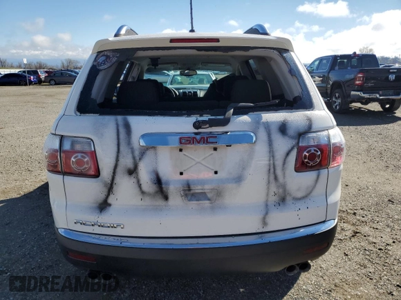2008 GMC Acadia SLE1 z VIN 1GKER13768J229108, wystawiony jako Copart lot #47486695 z przebiegiem 177 325 mil mil oraz Szkoda całkowita • Salvage title. Historia ofert i sprzedaży dostępna na DreamBid. Obrazek 6.