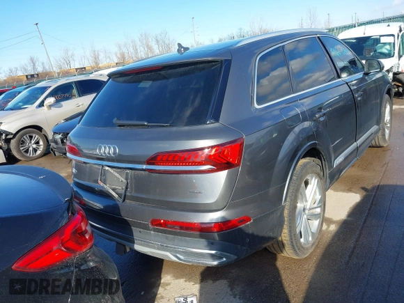 2021 Audi Q7 Premium with VIN WA1AJAF79MD029047, listed as a IAAI auction lot 41667083 with 1 mi miles. Bid and sale history available at carsss.com. Image 16.