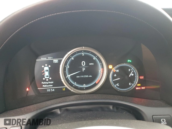 2016 Lexus GS 350 with VIN JTHBZ1BL7GA003900, listed as a Copart auction lot 47614145 with 191,358 mi miles and Salvage title. Bid and sale history available at DreamBid. Image 9.