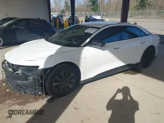 2024 Lucid Air Pure with VIN 50EA1PGA1RA007535, listed as a IAAI auction lot 41879547 with 2,497 mi miles. Bid and sale history available at carsss.com. Image 18.