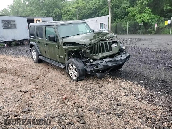 2021 Jeep Wrangler Unlimited Sport S с VIN 1C4HJXDN0MW659729, выставлен на аукционе Copart как лот 61238145 с пробегом 54 565 миль миль и Списание • Salvage title. История ставок и продаж доступна на DreamBid. Изображение 14.