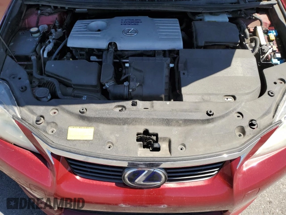 2012 Lexus CT 200h with VIN JTHKD5BH3C2084254, listed as a Copart auction lot 57202665 with 183,581 mi miles and Non repairable. Bid and sale history available at DreamBid. Image 11.