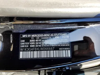 2020 Mercedes-Benz A 220 with VIN W1K3G4FBXLW044667, listed as a Copart auction lot 44079025 with 54,593 mi miles and Salvage Title. Bid and sale history available at DreamBid. Image 14.