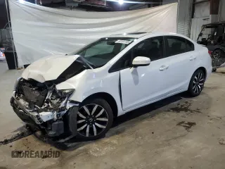 2015 Honda Civic EX-L with VIN 19XFB2F95FE017088, listed as a Copart auction lot 53181705 with 98,353 mi miles and Clean Title. Bid and sale history available at carsss.com. Image 1.